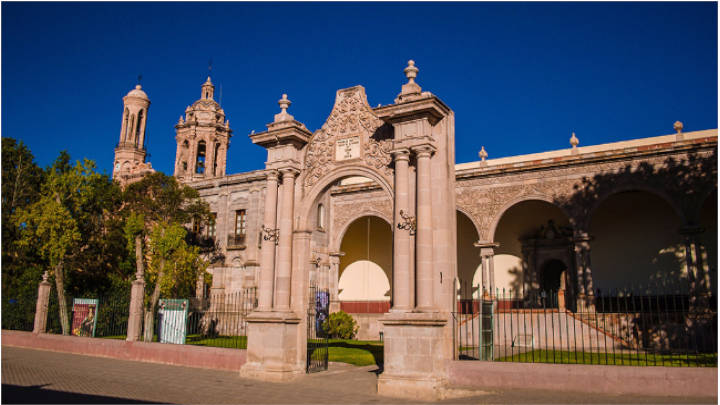 El Convento de Guadalupe, en Guadalupe, una de las hermosas construcciones del lugar